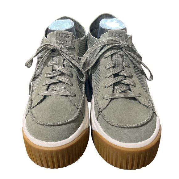 UGG EZ-Duzzit Platform Sneaker Lace-Up Clover Green 1152717 Size 10 - Picture 2 of 10